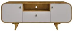 Rack Bancada Para TV 55 Pol 156cm Demi Naturalle/Off B02 - Mpozenat