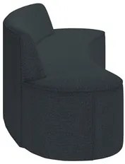 Sofá 5 Lugares para Sala de Estar Living 280cm Koane D06 Bouclê Cinza
