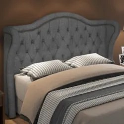 Cabeceira Cama Box Casal King 195cm Antibes Z37 Linho Cinza - Mpozenat