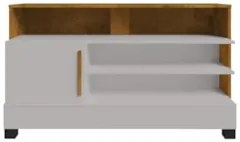 Rack Bancada Para TV 48 Pol 108cm Angra Off/Naturalle B02 - Mpozenat