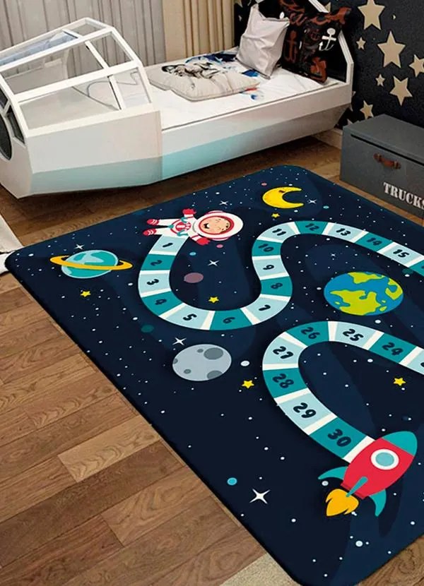 Tapete Infantil Espacial 90x125 cm
