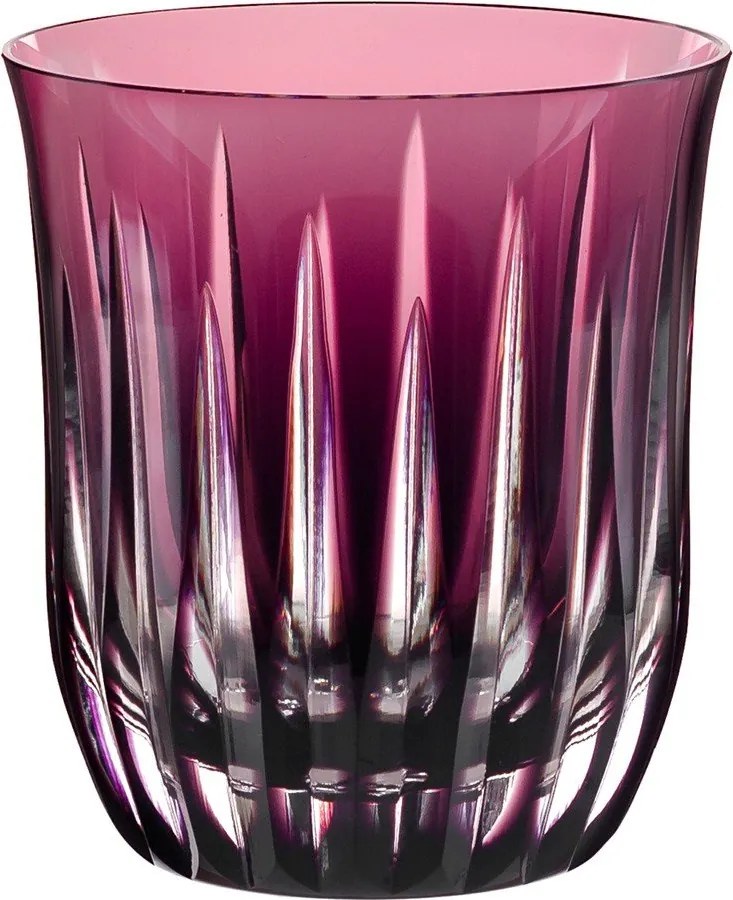 Copo de Cristal Mozart Basic Lapidado p/ Whisky 410ml Ametista