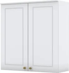 Armário Aéreo 80cm 2 Portas 100% MDF Americana Branco HP - Henn