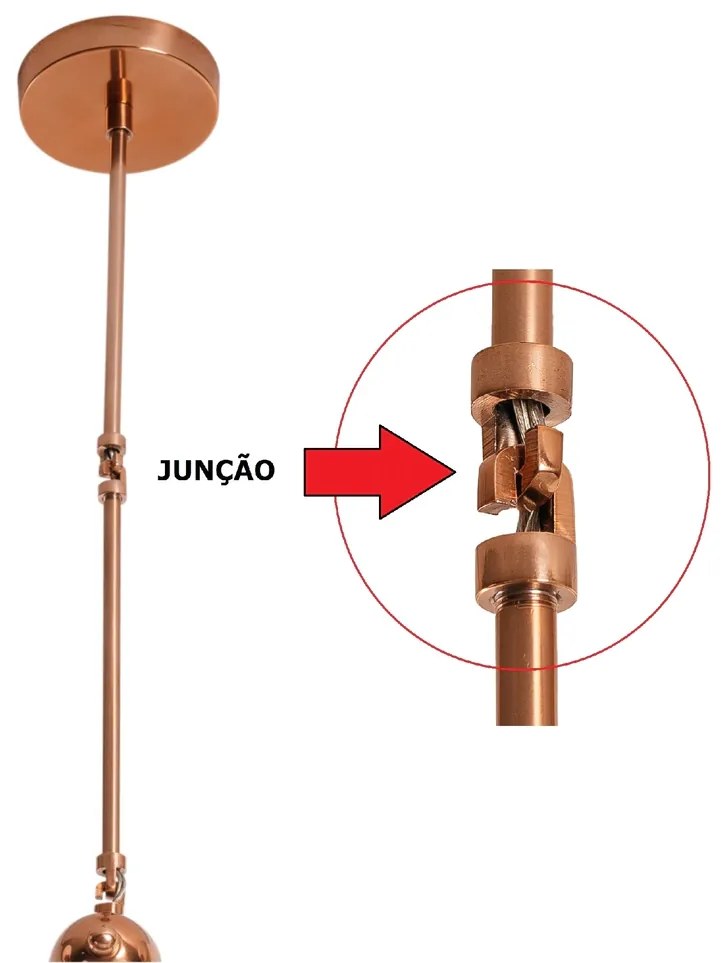 Pendente Cacau Ø68X57X83Cm 6Xg9 / Metal E Globo Ø12Cm | Usina 16738/6 (BT - Branco Texturizado, FOSCO)