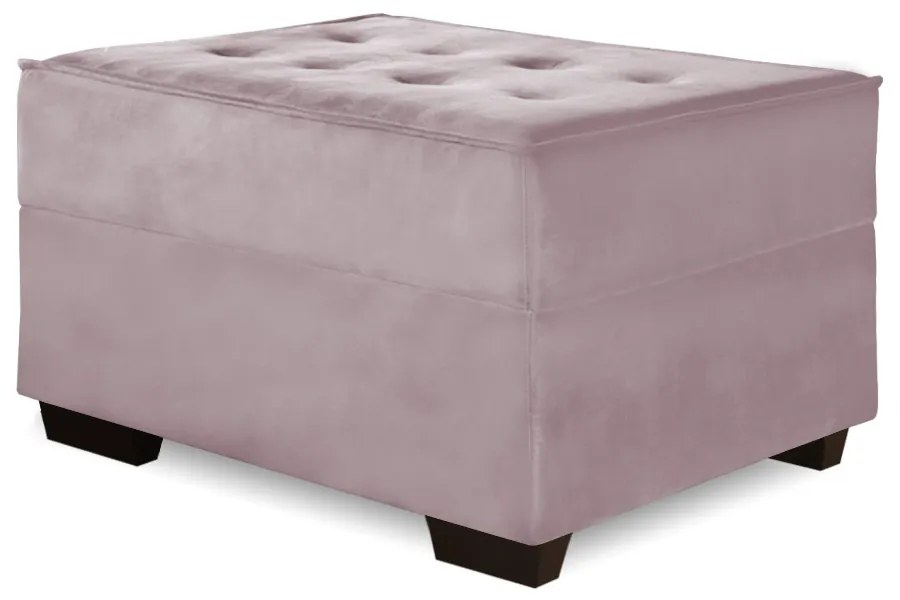 Puff Decorativo Coímbra 60x80 Suede Crepe