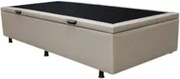 Base Box Baú para Cama Solteiro 88x188cm Liz S05 Sintético Bege - Mpoz