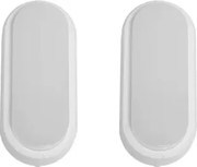 Kit 2 Arandelas Led Tartaruga Branco 12W 3000K Ip65 Yamamura