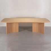 Mesa Jantar Violette Retangular Carvalho Natural 210cm - 78216 Sun House