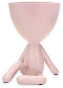 Vaso Decorativo Bob Robert Plant Em Poliresina Rosa 14,5x11x12 cm M02 - D'Rossi