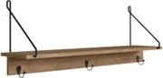 Prateleira Decorativa Multiuso Estilo Industrial Tube Vermont/Preto -