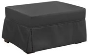 Puff Cama Solteiro Lúcia Suede D05 Cinza Escuro - Mpozenato