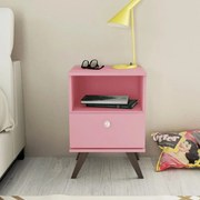 Mesa de Cabeceira 1 Gaveta RT 3019 - Rosa