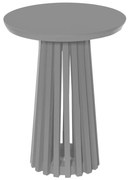 Mesa Ripada Lateral de Apoio Zuli Taís Puntel - Cinza Claire  Kleiner