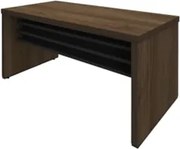 Mesa para Escritório 158cm Tamburato Executiva A06 Marrom/Preto - Mpoz
