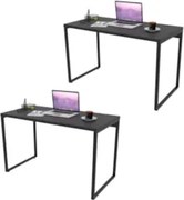 Kit 2 Mesas de Escritório Office 135cm Estilo Industrial Prisma C08 Pr