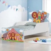 Mini Cama Infantil 148x68cm Com Proteção Lateral Circo K06 - Mpozenato