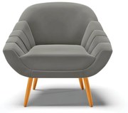Kit 02 Poltronas Giovana Suede Pés Palito Castanho D03 - D'Rossi - Grafite