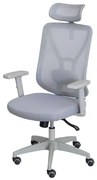 Cadeira Office Medina Sistema Relax Tela Cinza - 79363 Sun House