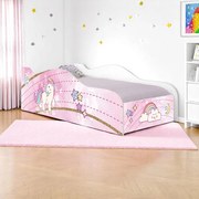 Mini Cama Infantil 157,5x72,5cm com Proteção Lateral Personagens K02 - D'Rossi - Unicórnio