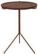 Mesa de Apoio Lizzy Baixa Tampo Natural Estrutura Cobre 43cm - 60140 Sun House