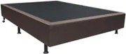 Base Box para Cama Casal 138x188cm Liz S05 Sintético Marrom - Mpozenat