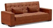 Sofá Cama para Sala de Estar Lisboa Couríssimo Nozes - Ibiza