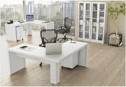 Ambiente para Home Office 06 Peças Branco - Tecno Mobili