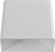 Arandela Led Abs 3W Ip65 3000K Brick - BRANCO FOSCO