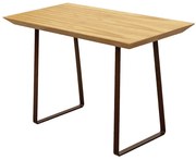 Aparador Ester M - Marrom metálico com Lâmina Mel Pinus  Kleiner