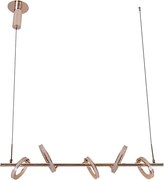 Pendente Led Metal Aluminio Dourado 26W 3000K Balance