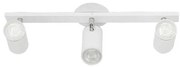 Spot Sobrepor Triplo Aluminio - BRANCO FOSCO