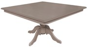Mesa de Jantar Clássica Quadrada Altesse - 8 Lugares - 1,5m - Fendi Nouveau Provençal Kleiner