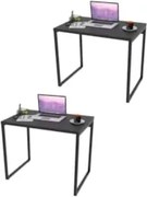 Kit 2 Mesas de Escritório Office 90cm Estilo Industrial Prisma C08 Pre