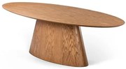 Mesa Jantar Vetri Tampo Oval Base Amêndoa 180cm - 78831 Sun house
