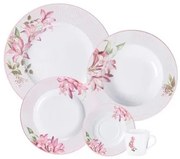 Aparelho de Jantar Tramontina Poème em Porcelana Decorada 20 Peças