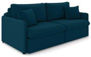 Sofá Retrátil Reclinável 2 Lugares 154cm Maili Veludo K01 - D'Rossi - Azul