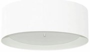 Plafon Cilíndrico Md-3008 Cúpula em Duplo Tecido 60x25cm Branco / Branco - Bivolt