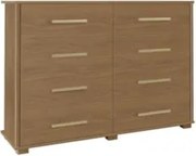 Cômoda Para Quarto 8 Gavetas Lis F08 Freijó - Mpozenato