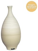 Vaso Garrafa decorativo em Cerâmica Carolina Haveroth - Bamboo Fosco