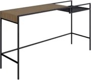 Aparador Para Sala de Estar 140cm Pés Metálicos Dinâmico Hanover/Preto