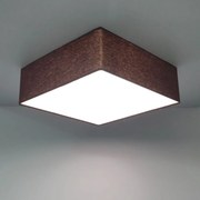 Plafon Quadrado Md-3051 Cúpula em Tecido 15/45x45cm Café - Bivolt