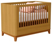 Berço Mini Cama Boom Plus 2 em 1 Square - Savana Fosco - Berço Mini Cama Boom Plus Square - Savana Fosco