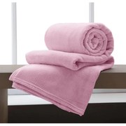Manta De Microfibra Tamanho Casal 1,80 X 2,20 M Super Soft - Camesa (ROSA-CLARO)