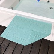 Toalha de Piso com Anti Derrapante Verde