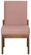 Kit 04 Cadeiras de Jantar Helena Suede Crepe - Decorar Estofados