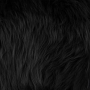 Tecido Pelúcia de Pelo Alto 1,60x2,00 m para Decoração Preto - D'Rossi