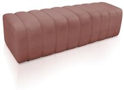 Calçadeira Olivia Queen 160 cm Veludo M11 - D'Rossi
 - Rose