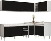 Armário de Cozinha Modulado de Canto 6 Peças CP31 Balcão sem Tampo Bra
