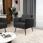 Kit 02 Poltronas Mari Corino Pés Palito de Ferro Preto D03 - D'Rossi - Preto