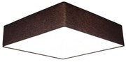 Plafon Quadrado Md-3052 Cúpula em Tecido 60x60x15cm Café - Bivolt